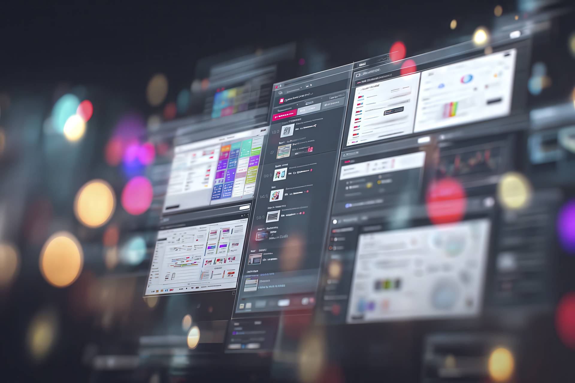 A digital visual of a modular CRM system growing from a basic dashboard into a full-featured enterprise tool