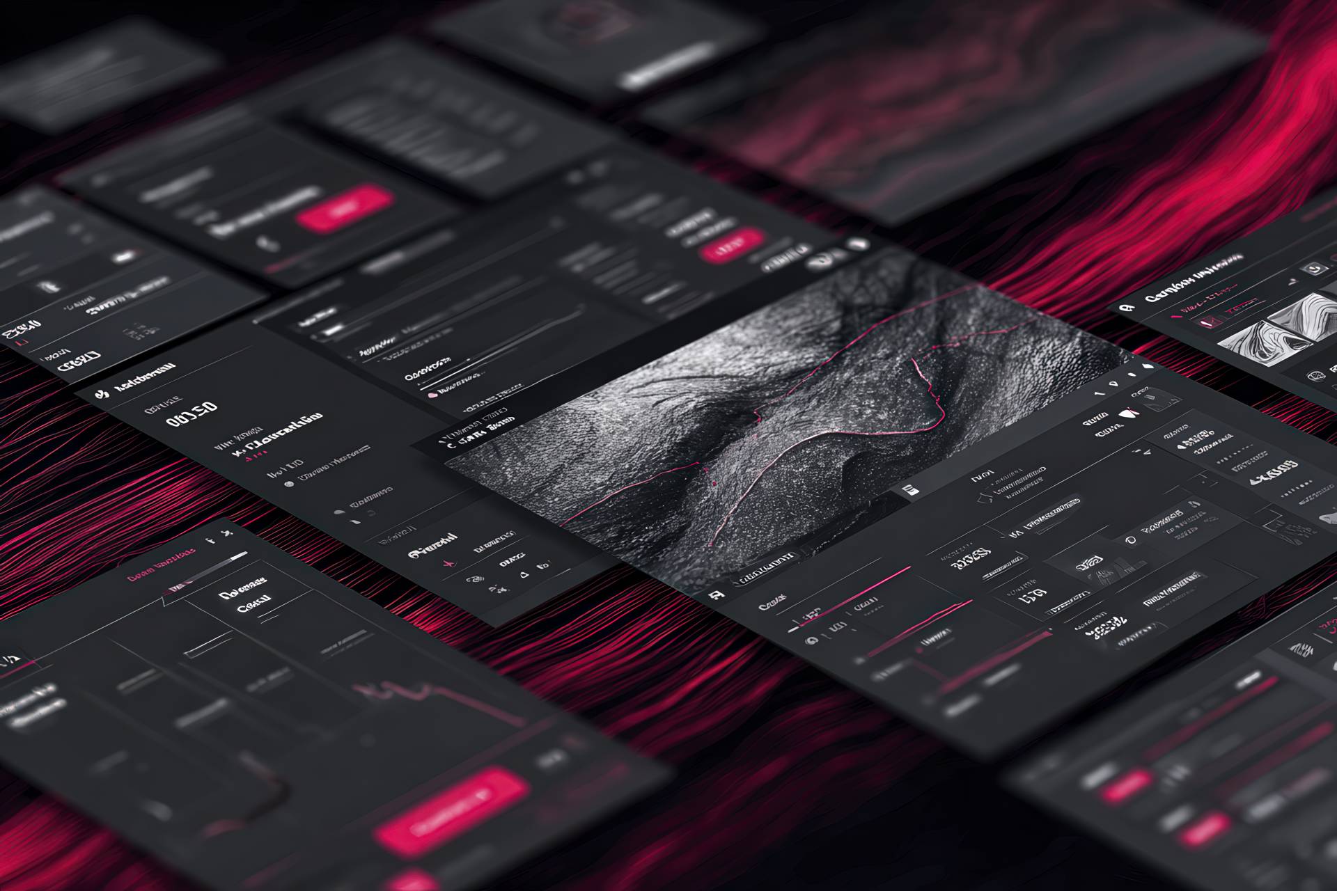 Custom Laravel UX design with functional logic and red highlights