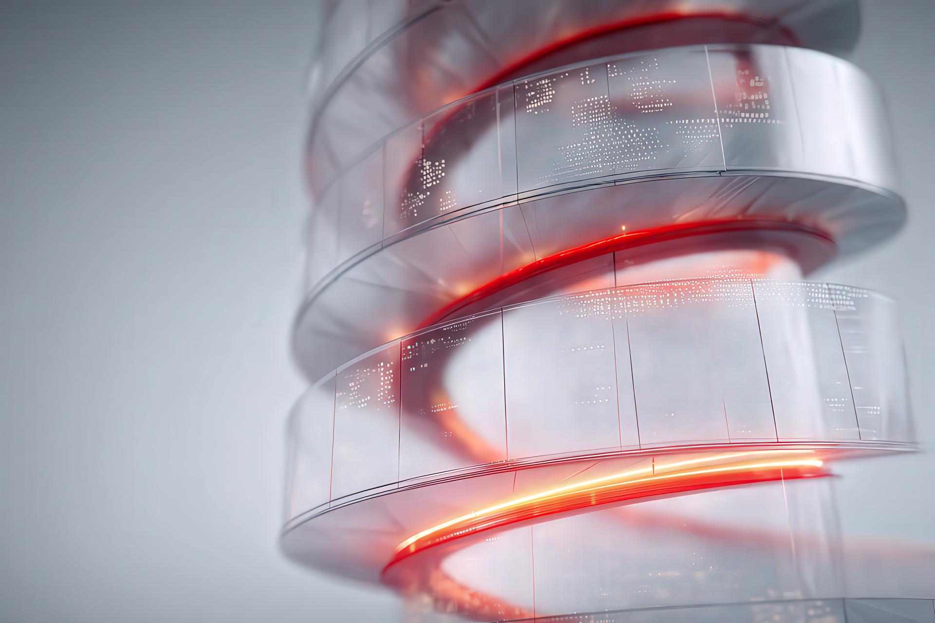 Transparent spiral of structured messaging layers