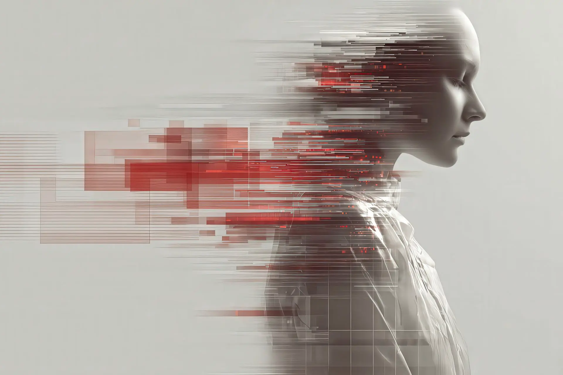 Human profile integrated with digital data flows representing verified reputation